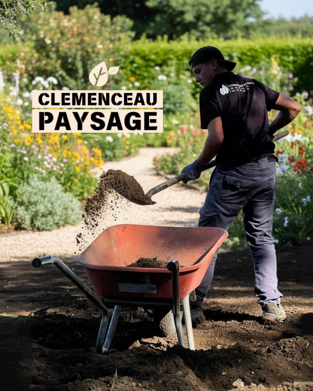 Aménagement de jardin réalisé par Clemenceau Paysage sur l'île de Ré